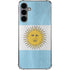 Argentina Flag Distressed Galaxy S24 Plus Clear Case